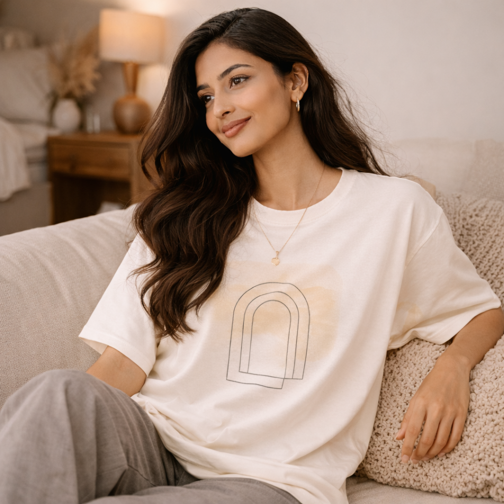 Becoming — Oversized Arch Tee