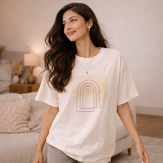 Becoming — Oversized Arch Tee