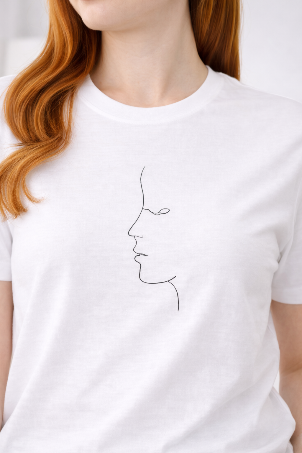 Still Becoming — Minimal Face Line Tee