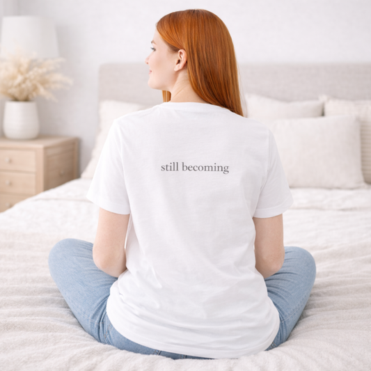 Still Becoming — Minimal Face Line Tee