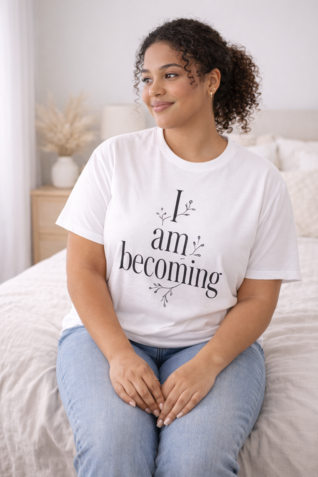 I Am Becoming Tee – Affirmation Print