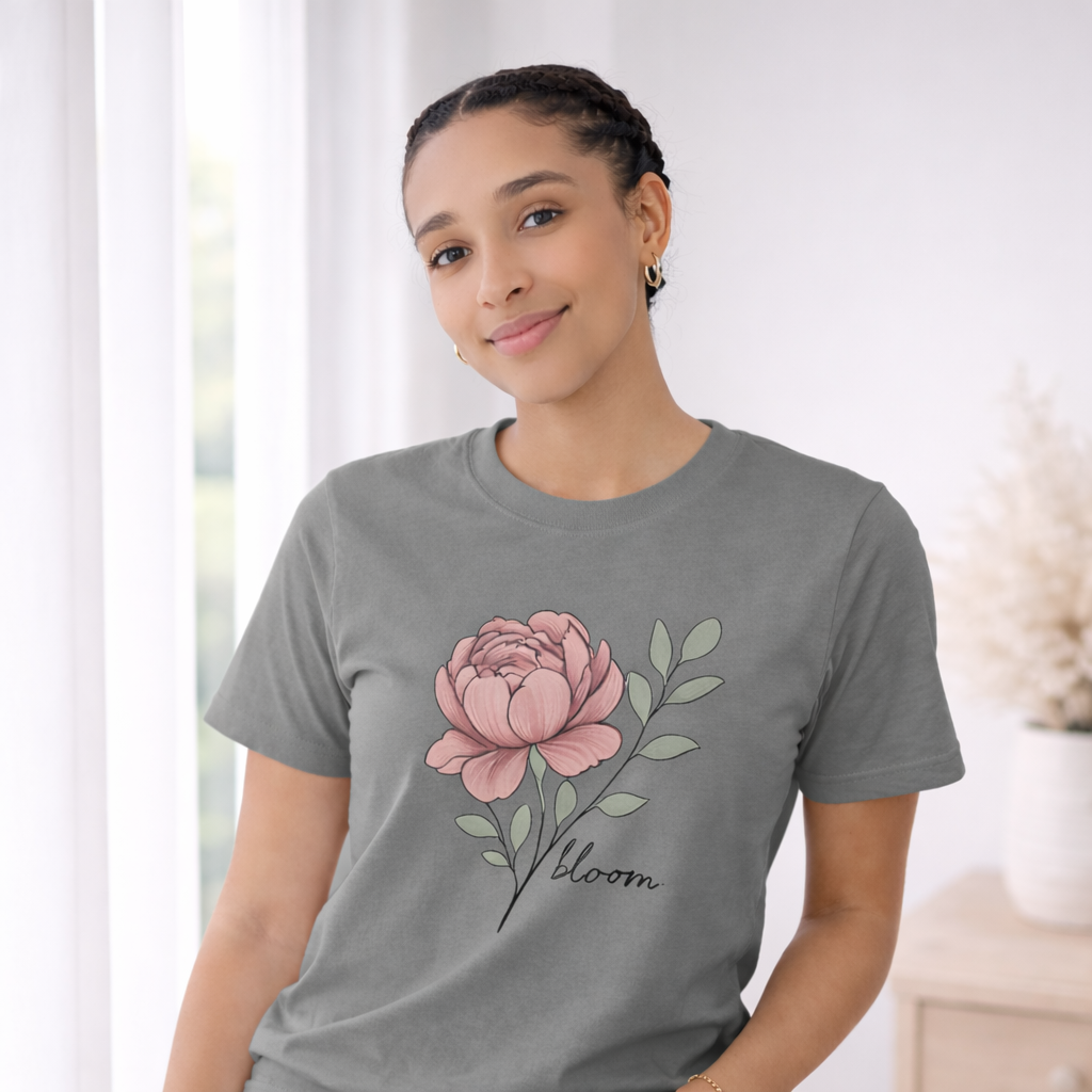 Bloom Tee – Hand-Drawn Floral